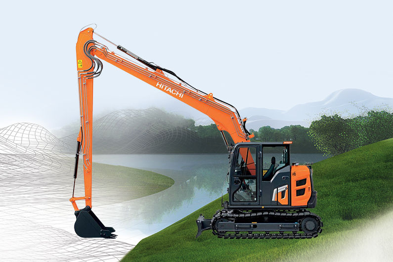 Super long front graafmachines - Hitachi CM Nederland